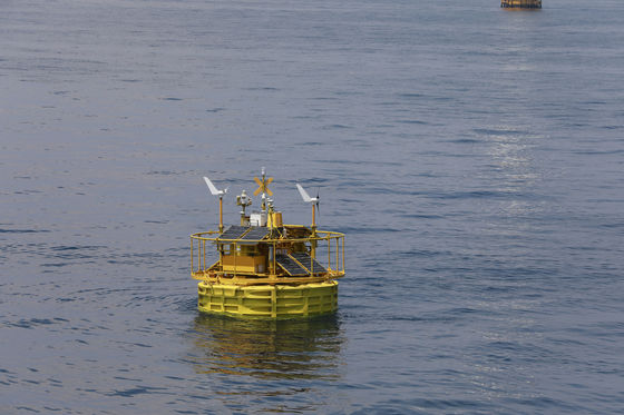 Aspiraciones azules Sistema flotante de Lidar Medidas del viento en alta mar