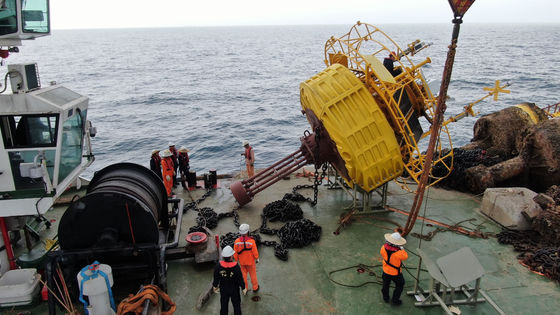 Lidar flotante de grado marino Lidar eólico marino de 15 toneladas con doble LiDAR